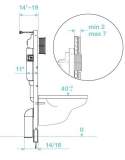Slim In-Wall WC Fixing Frame & Cistern by Jaquar
