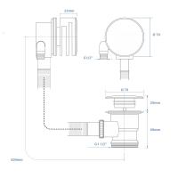Abacus Plan Freestanding Bath Shower Mixer Tap - Brushed Nickel
