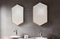 Roman Square Black Grid Mirror - MIR01 - Non Illuminated Bathroom Mirror