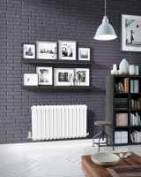 Cove Single Sided 550 x 1180mm Designer Radiator Anthracite Texture - DQ Heating