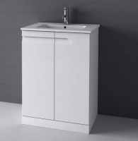 Parade Tall White Wall Mounted Bathroom Cupboard - Nuie