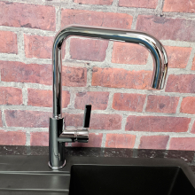 Scudo Rycka Spring Pull-Out Kitchen Mixer Tap - Brushed Nickel 