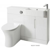 Vouille 500mm Floor Standing WC Unit - Anthracite Gloss