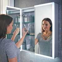 Mallard 600mm 2 Door Front-Lit LED Mirror Cabinet