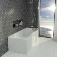 Nuie 1700 x 900 B Shower Bath - Package Deal