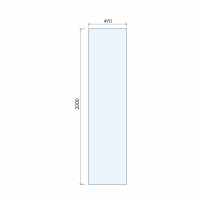 Roman Showers Select 200 Pivoting Deflector Panel 243mm Width (10mm Glass)