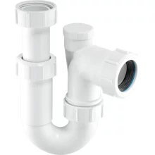McAlpine ASA10V Adjustable Inlet Tubular Swivel Anti-Syphon P Trap 1 1/4 / 32mm