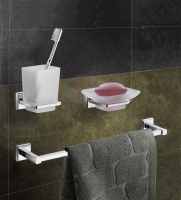 Atena Chrome Toilet Roll Holder with Flap - Origins Living