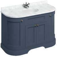 Burlington Blue Cloakroom Basin Unit - 50cm