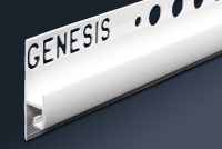 Genesis 12mm Black Aluminium Straight Edge Tile Trim Regular 2.5m