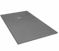 Giorgio2 Cut-To-Size Grey Slate Effect Square Shower Tray - 1000 x 1000mm