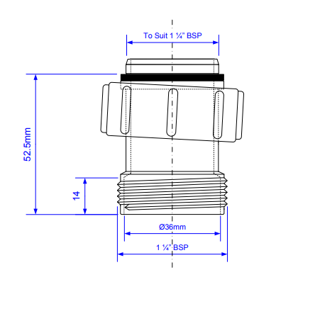 Mcalpine T A Bsp X Male Coupling T A