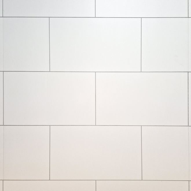 White Tile MEGAboard Grout Line 1m Wide PVC Wall Panels