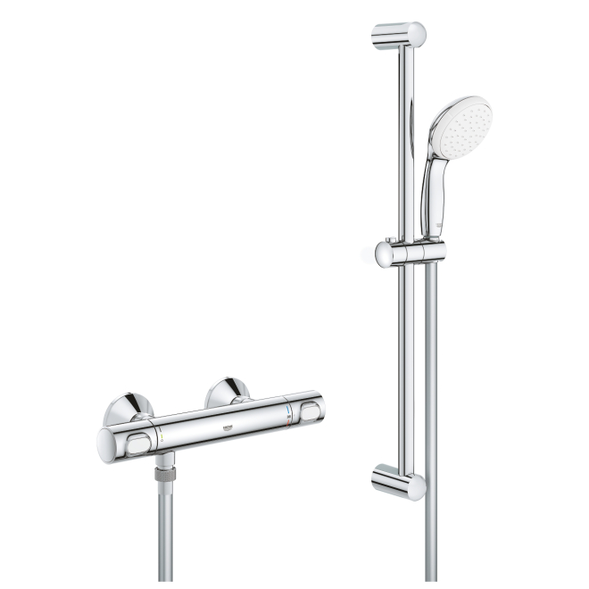 Grohe Grohtherm 500 Thermostatic shower set for low pressure