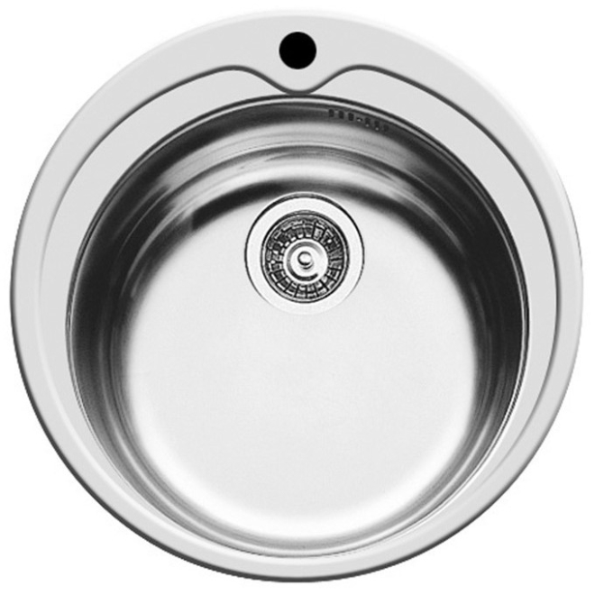 Pyramis Kiba 485 x 163mm 1 Tap Hole Round Bowl Kitchen Sink