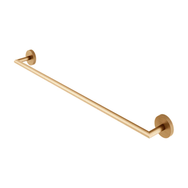 Abacus Iso Pro Single Towel Rail - Brushed Brass