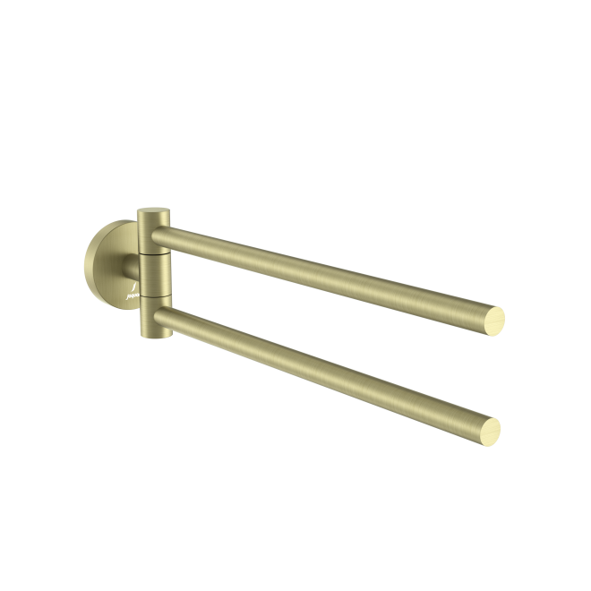 Jaquar Continental Twin Brass Matt Swivel Towel Rail   