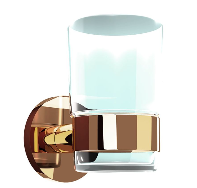 Jaquar Continental Bright Gold Tumbler And Holder