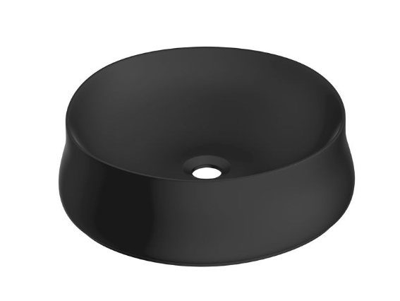 Artize Designer Round Black Matt 500mm Countertop Basin