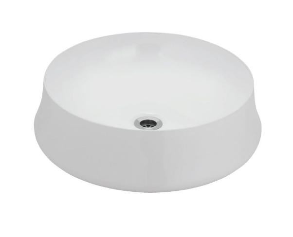 Artize Designer Round White 500x500mm Countertop Basin 