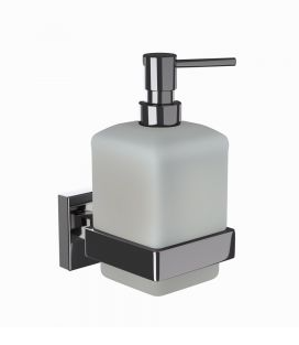 Jaquar Kubix Prime Black Chrome Soap Dispenser And Holder