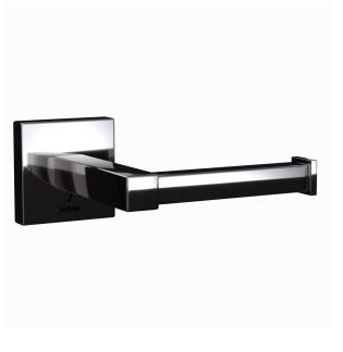 Jaquar Kubix Prime Black Chrome Toilet Roll Holder