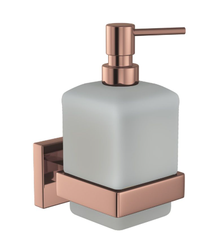 Jaquar Kubix Prime Blush Gold PVD Soap Dispenser And Holder