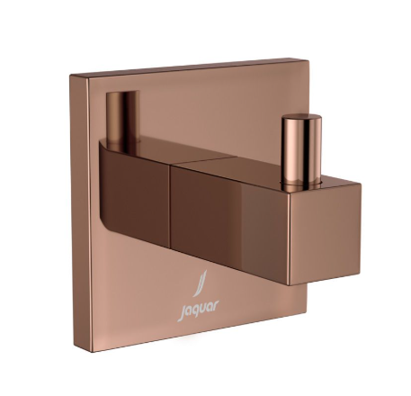 Jaquar Kubix Prime Blush Matt PVD Robe Hook  