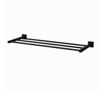 Jaquar Kubix Prime 600mm Black Matt Towel Shelf  