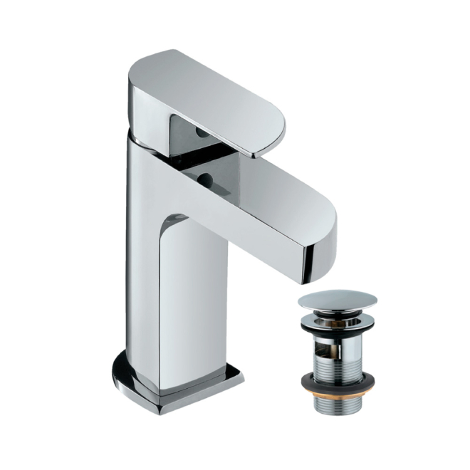 Jaquar Alive Chrome Mono Basin Mixer With Click Clack Waste 