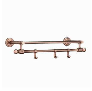 Jaquar Queen's Collection 600mm Long Antique Copper Towel Rack