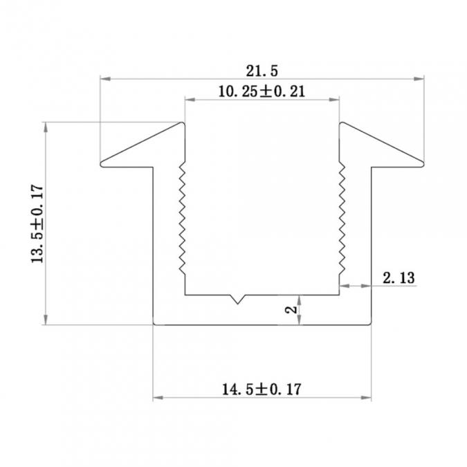 Abacus 10mm Recessed Wall & Floor Channel Pack Brushed Bronze