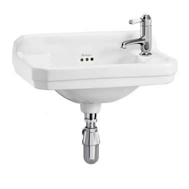 Burlington Edwardian Cloakroom Basin 51 x 32cm one right hand tap hole