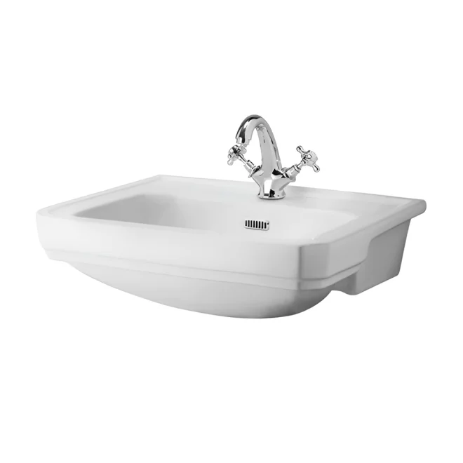 Bayswater Fitzroy 560mm 1 Tap Hole Semi Recessed Basin