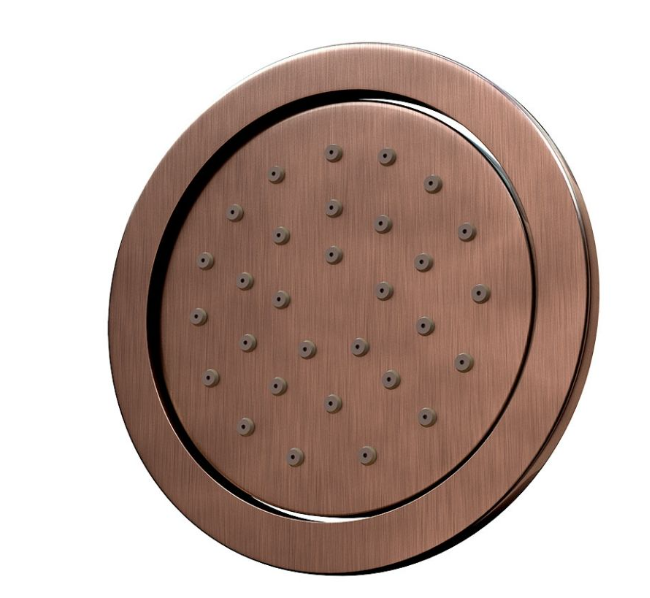 Jaquar Antique Copper Tilting Round Bodytile 120mm Body Jet 