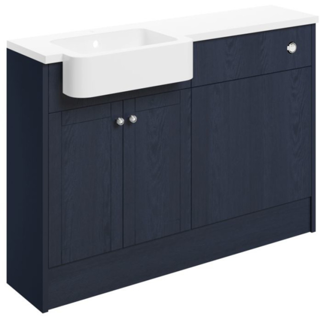 Bali Indigo Ash Vanity and WC Unit Furniture Set