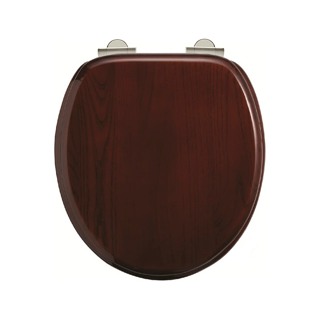 Burlington Mahogany Traditional Wood Toilet Seat - S12