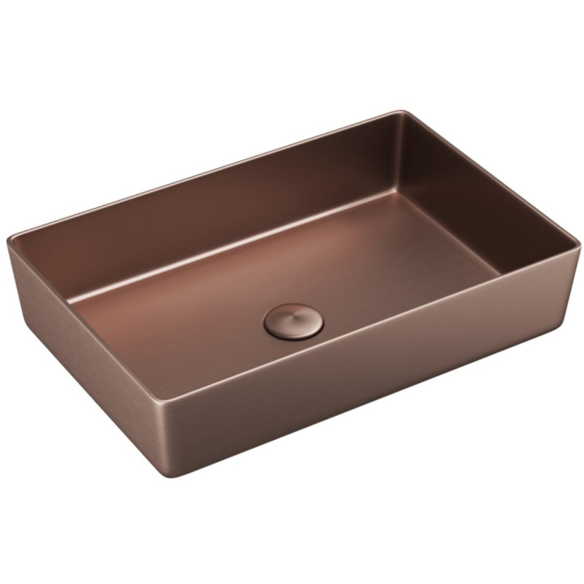 Scudo Core Metal Brushed Bronze Countertop Basin