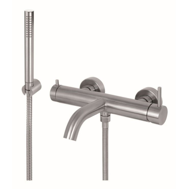 Vema Tiber Stainless Wall Mounted Bath Shower Mixer Tap 