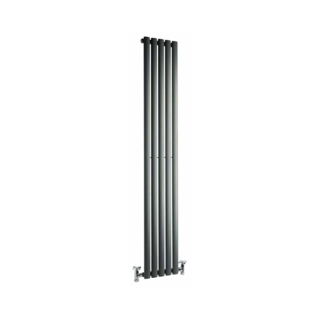 DQ Cove Single Sided 1800 x 295 Anthracite Texture Vertical Radiator