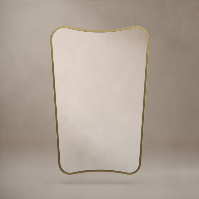 Origins Living Delphine 60 Brushed Brass Mirror