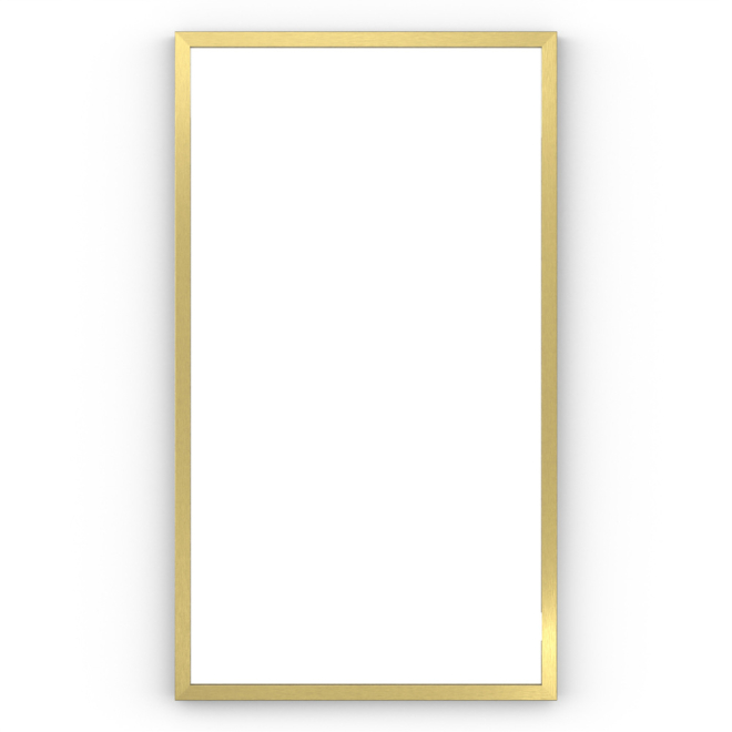 Origins Living Docklands 40 Brushed Brass Rectangular Mirror