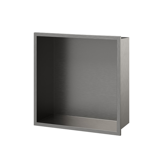 Elements Recessed Shower Niche Matt Anthracite 320 x 320 x 120mm