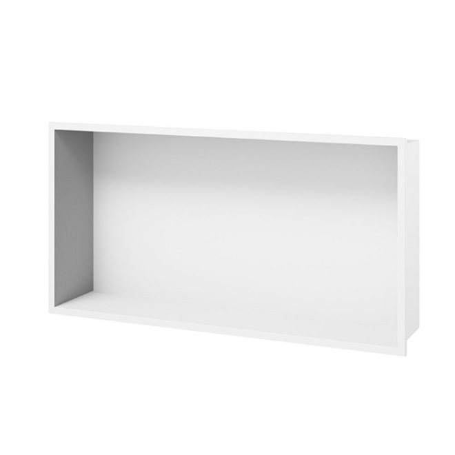 Elements Recessed Shower Niche Matt White 620 x 320 x 120mm