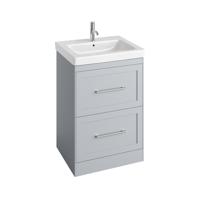 Abacus Concepts Shaker Floor Standing Vanity Unit 450mm - Stone Grey