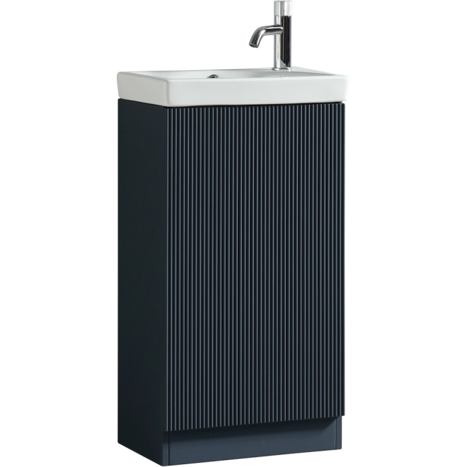 Flauto Midnight Shadow Mini Cloakroom Vanity Unit