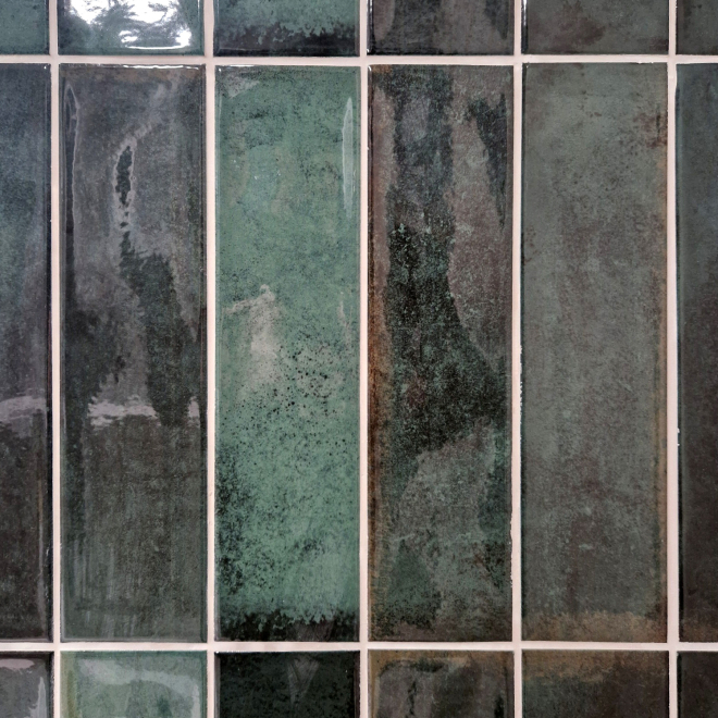 Green Brick 300x75 Rambla Esmeralda Ceramic Tile - 1.25m2