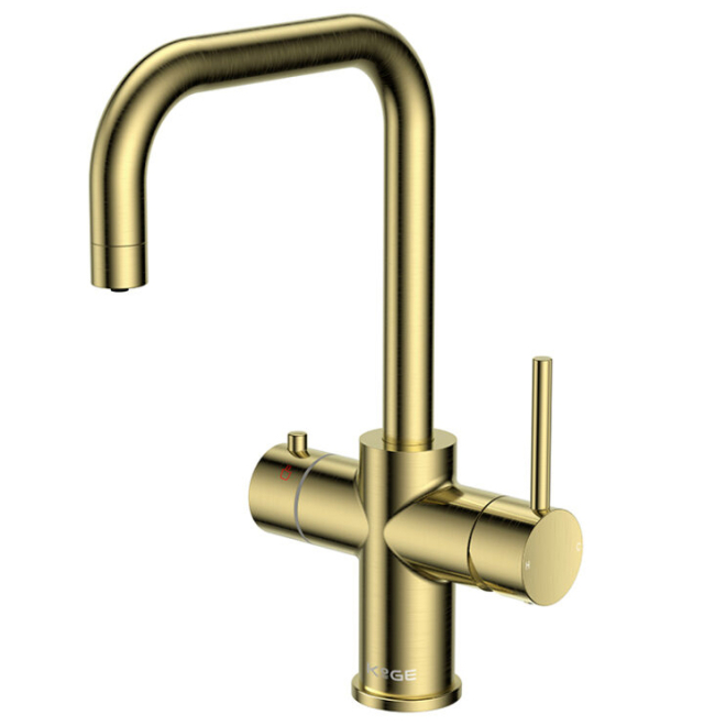 Scudo KoGE 3 in 1 Brass Square Spout Boiling Water Tap