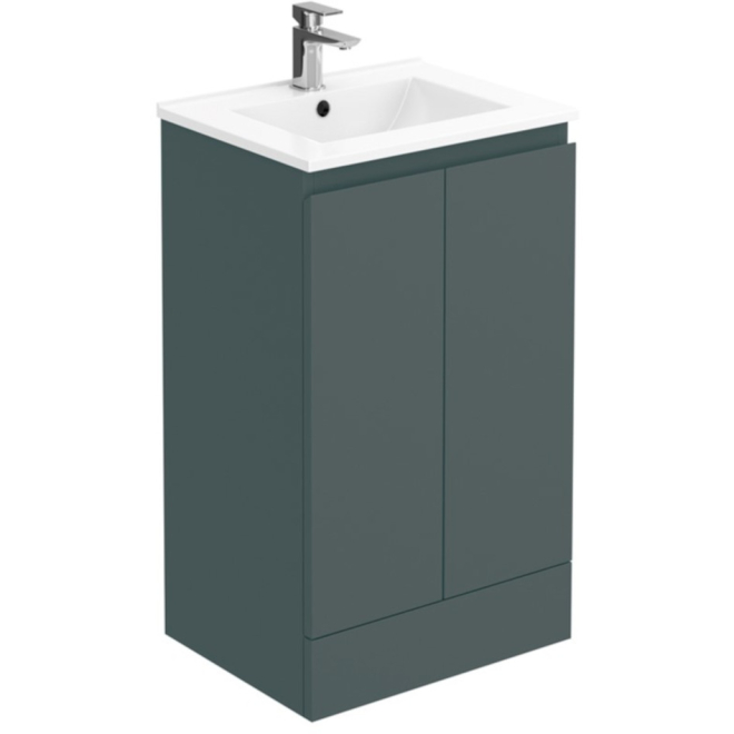 Halite 500mm Matt Grey Waterproof Vanity Unit with Basin