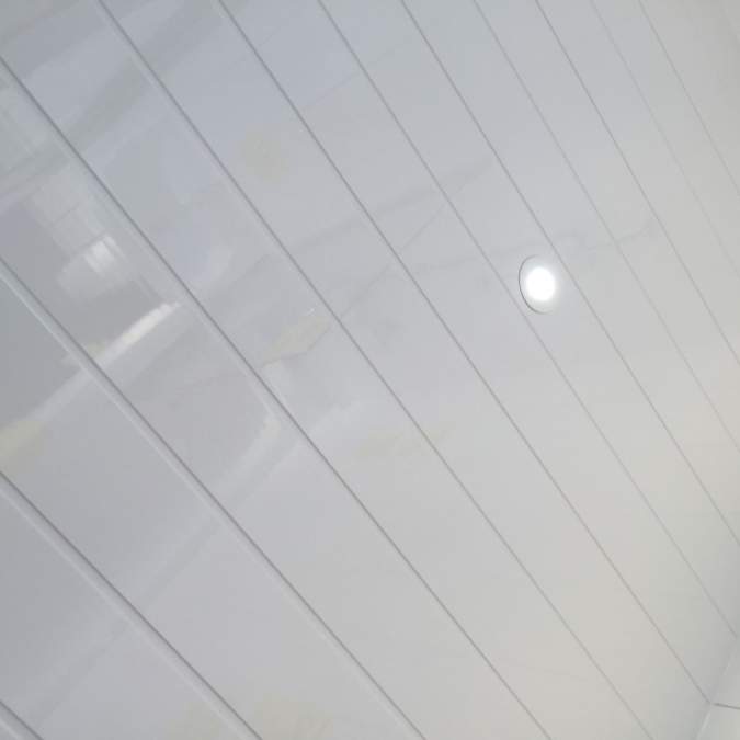 White Gloss Planked Neptune 250 Upvc Plastic Wall Ceiling Cladding 4m 4 Pack